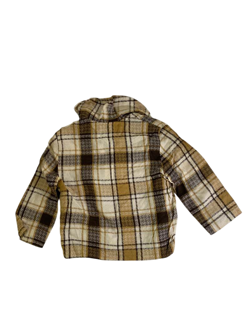 None Plaid Button-Up Jacket Vintage