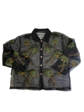 None  Sheer embroidered blouse Vintage