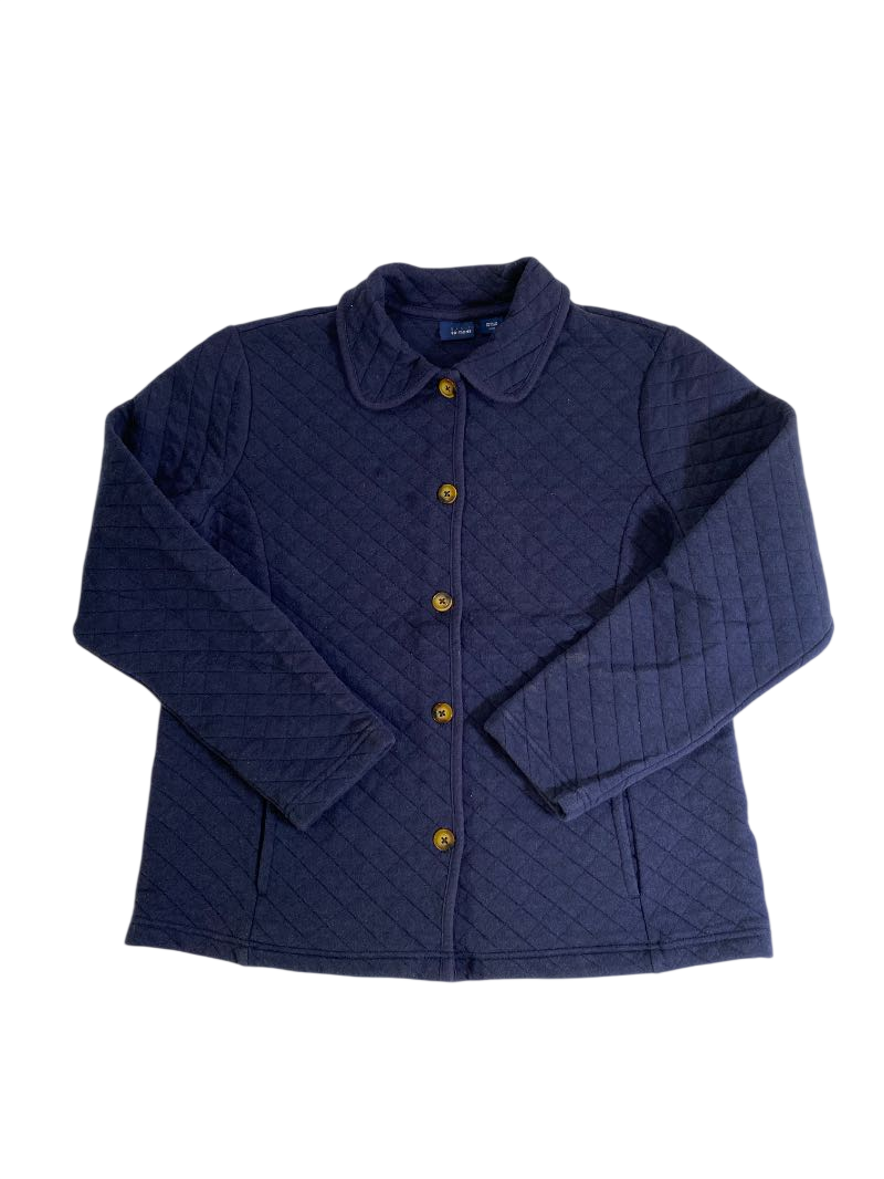 Basic Editions Quilted Button-Up Long Sleeves