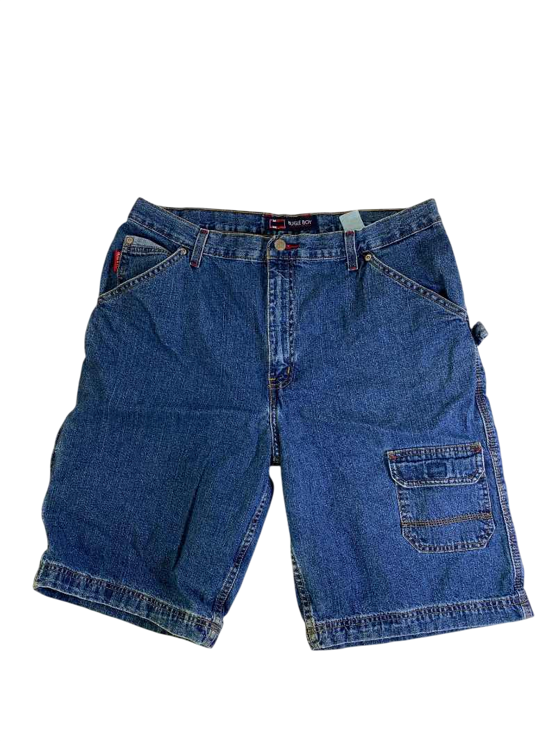 Bugle Boy Vintage Denim Cargo Shorts Vintage