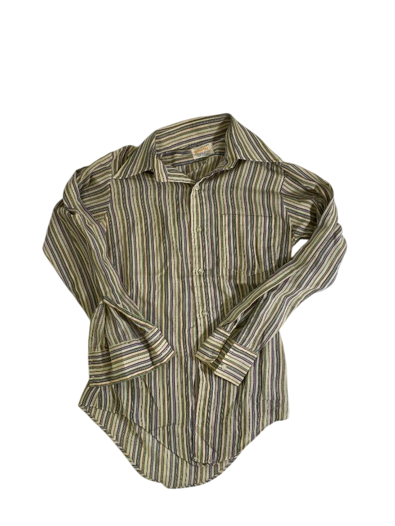 Murtag  Striped Button-Up Shirt Vintage