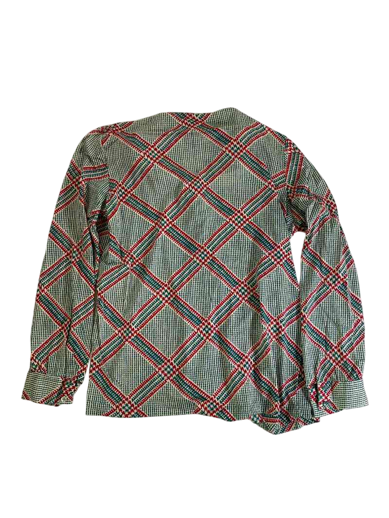 Queen Casuals  Vintage plaid blouse Vintage
