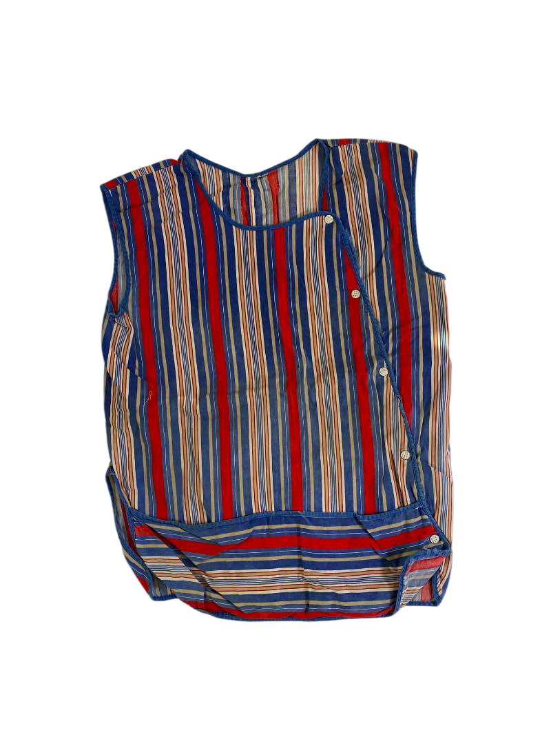 None Striped Sleeveless Top Vintage