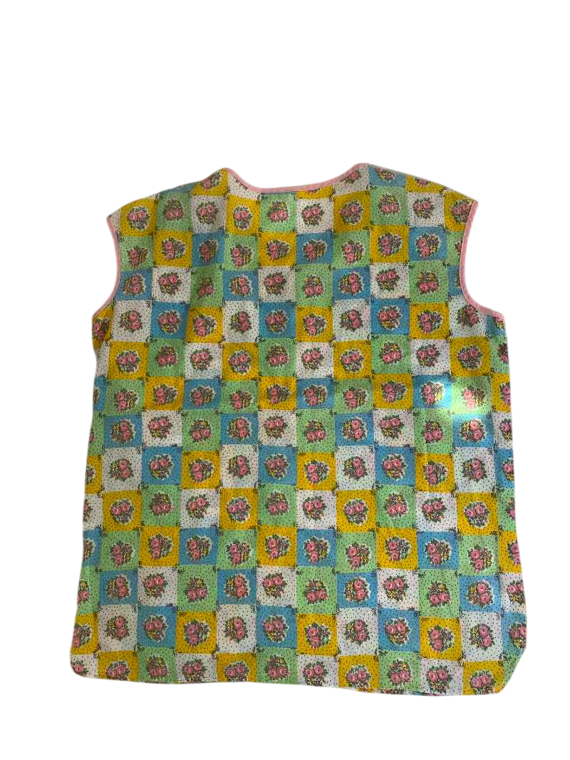 None Floral Patchwork Top Vintage