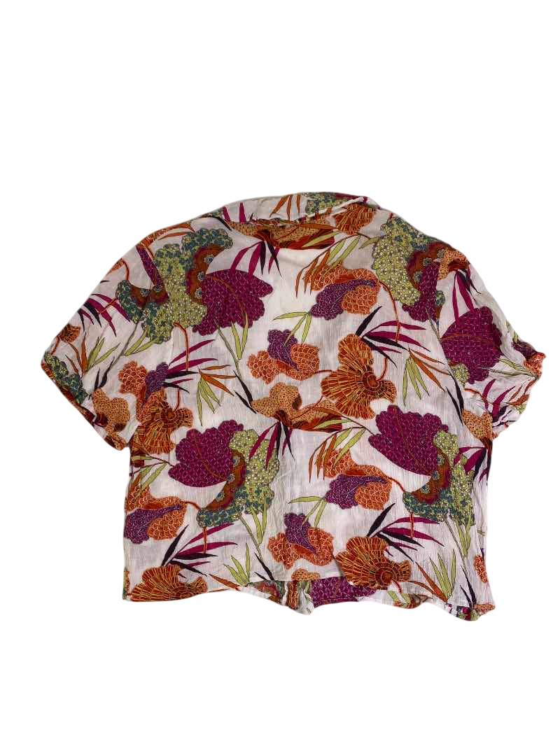 Rachel Zoe Floral Button-Down Short Sleeves