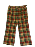 None Plaid Trousers Vintage