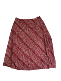 None Floral Print Skirt Vintage
