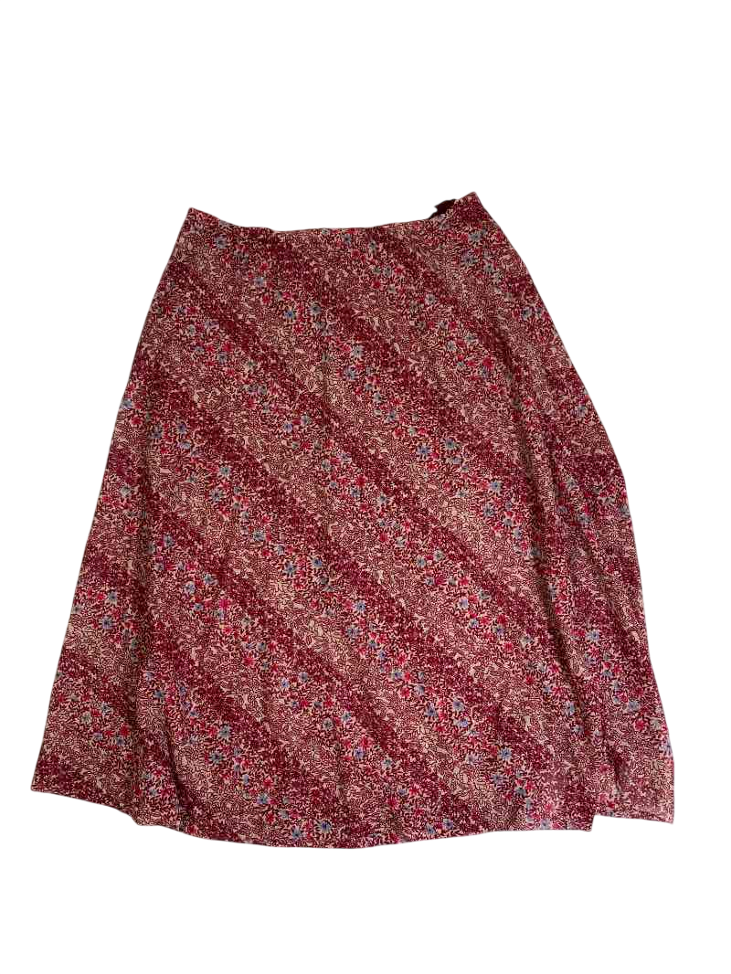 None Floral Print Skirt Vintage