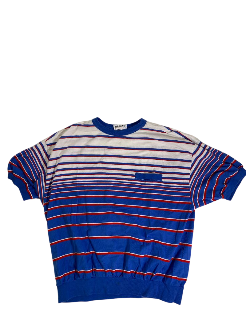 Lady Devon Striped Retro Top Vintage