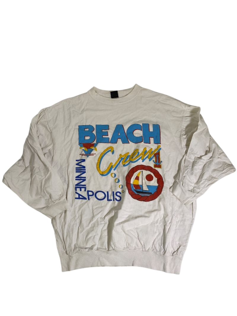 Anvil Vintage Beach Crew Sweatshirt Vintage