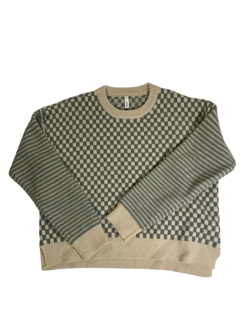 Wishlist Checkerboard Sweater Vintage