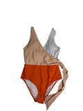 None Two-Tone One-Piece Swimwear