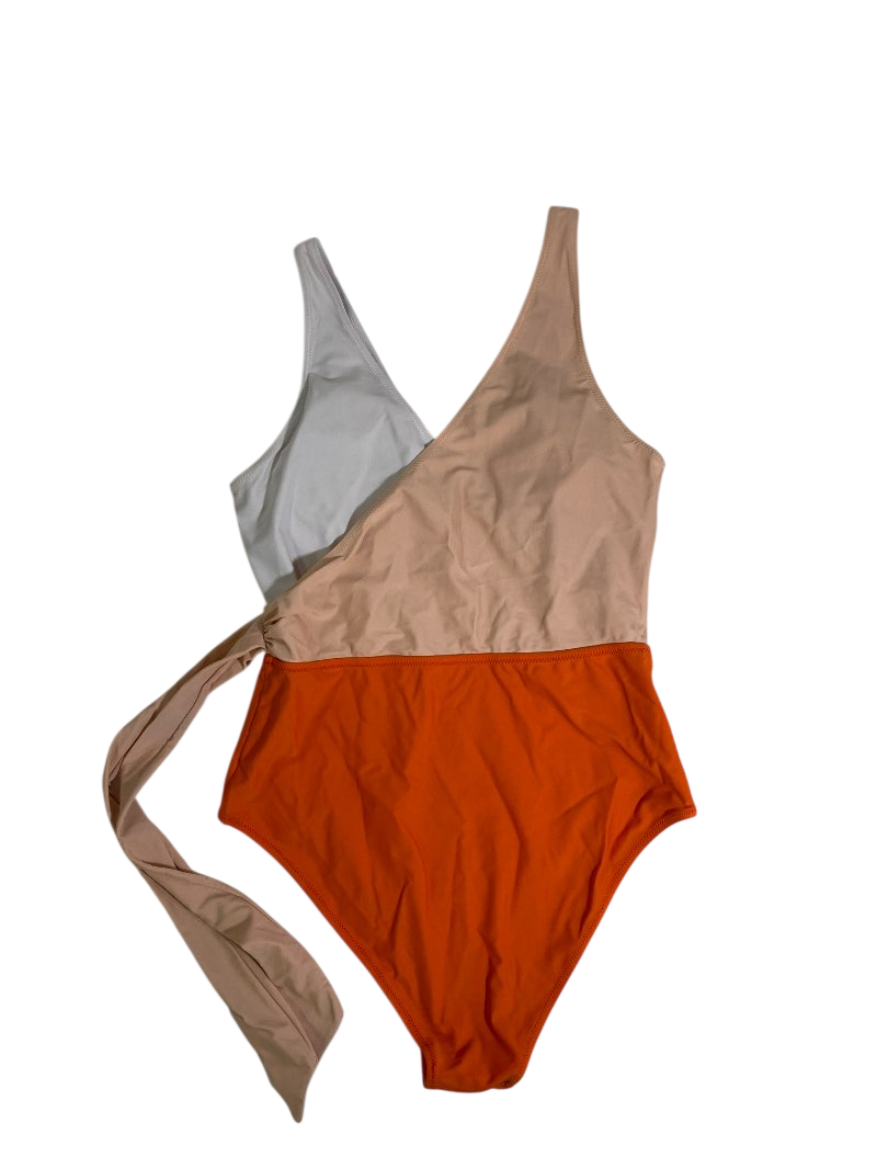 None Two-Tone One-Piece Swimwear