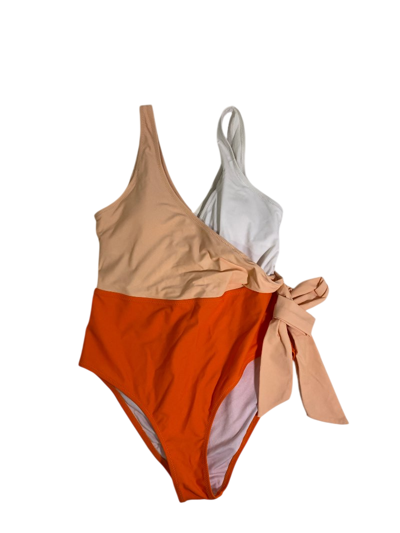 None One-Shoulder Tie-Front Swimwear