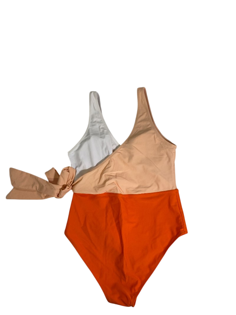 None One-Shoulder Tie-Front Swimwear