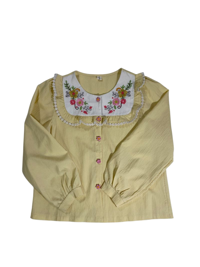 Cotton Store  Embroidered Blouse Vintage