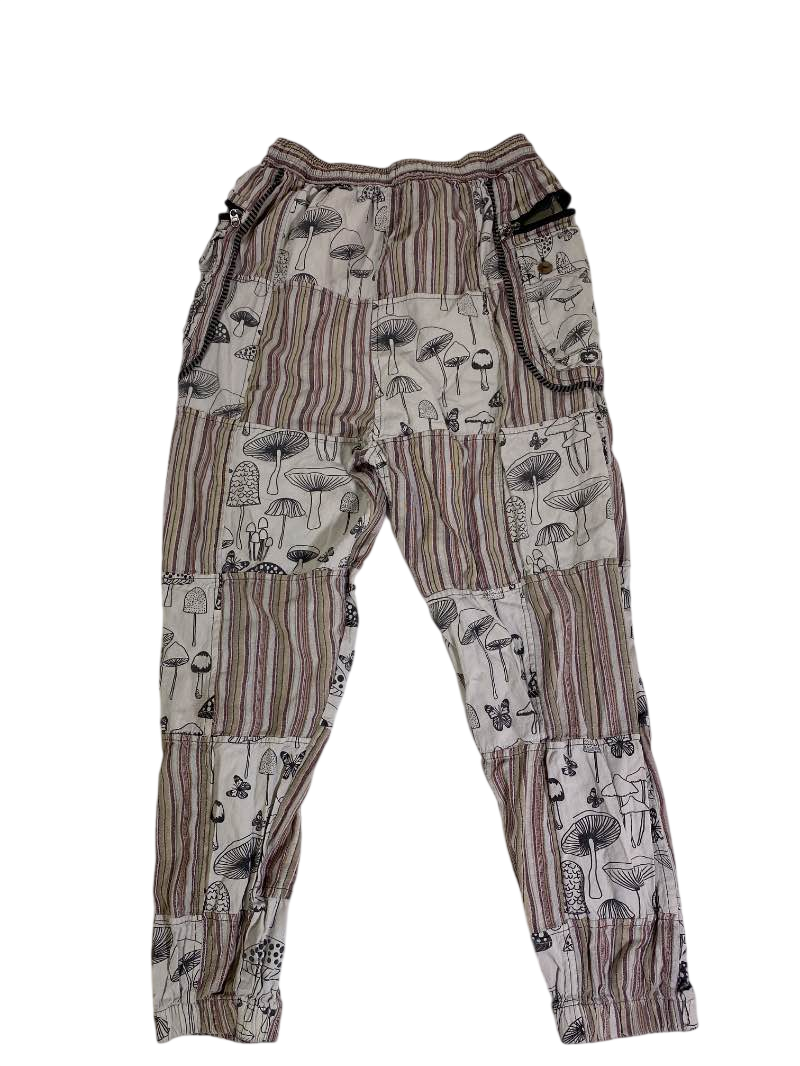 Rising International  Patterned patchwork pants Pants