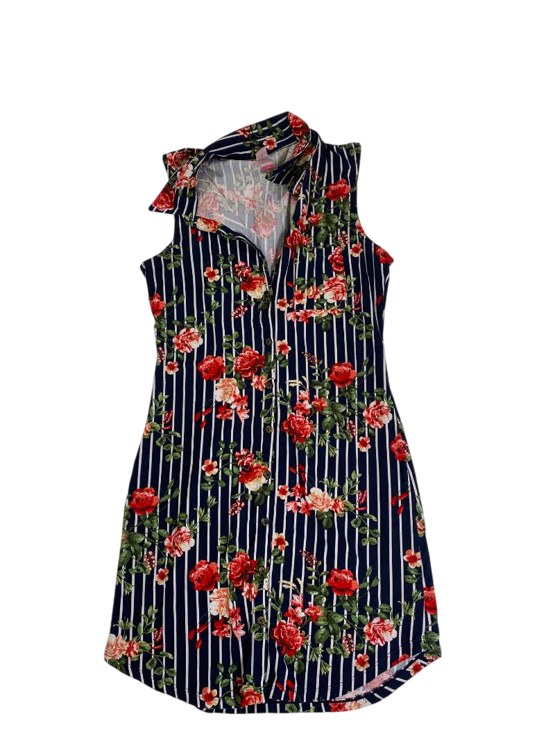No Boundaries  Floral Button-Up Mini Dresses