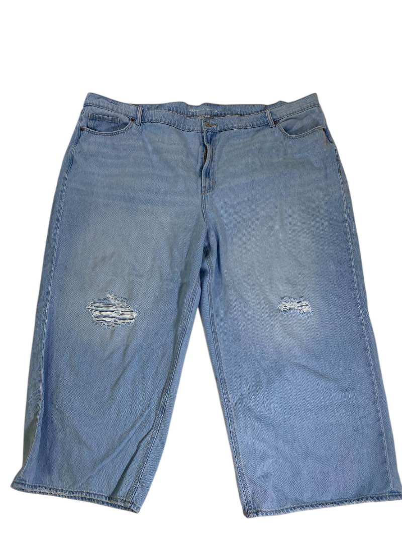 Old Navy Distressed Straight Leg Jeans