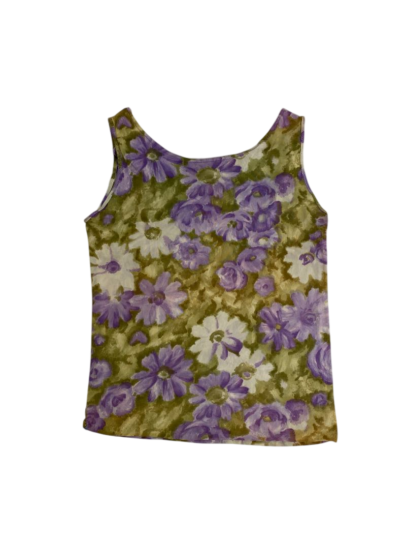 None Floral Tank Top Vintage