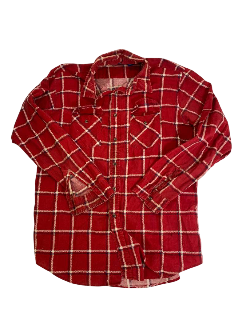 Spare Time  Vintage Plaid Flannel Vintage