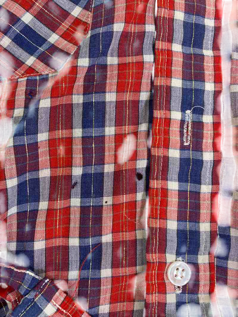 Lunch Ad Vintage Plaid Shirt Vintage