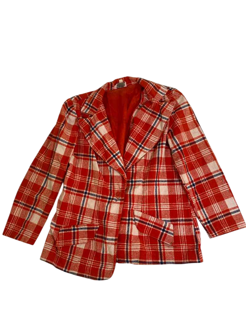 Russ Plaid Blazer Vintage