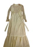 None Lace Prairie Dress Vintage