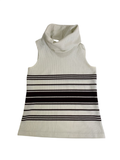 None Striped Sleeveless Knit Top Vintage