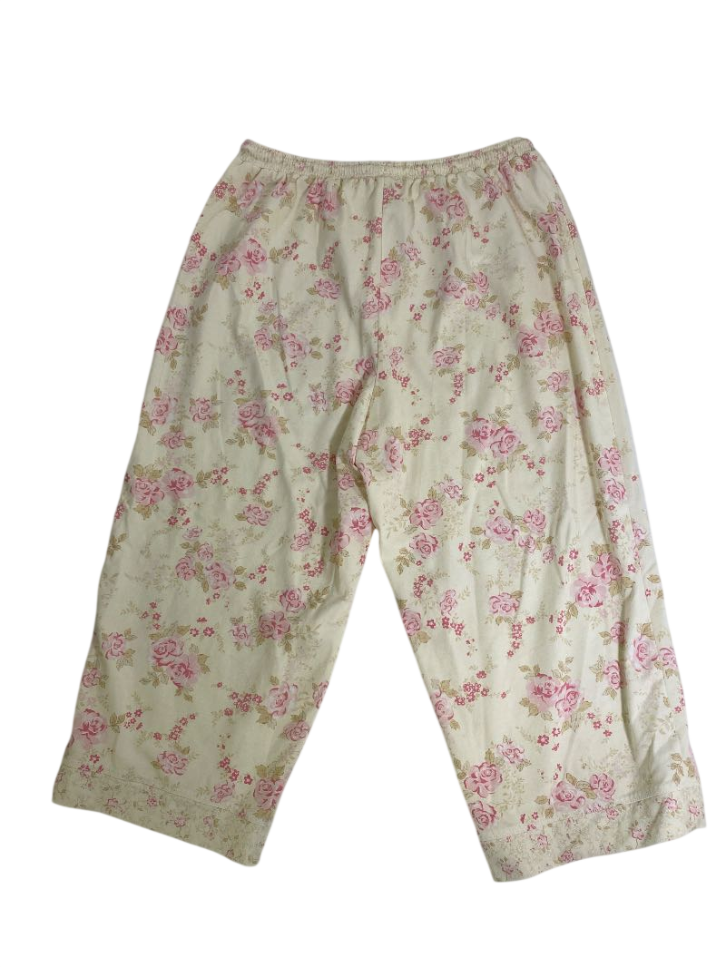 None Floral Lounge Pants Vintage