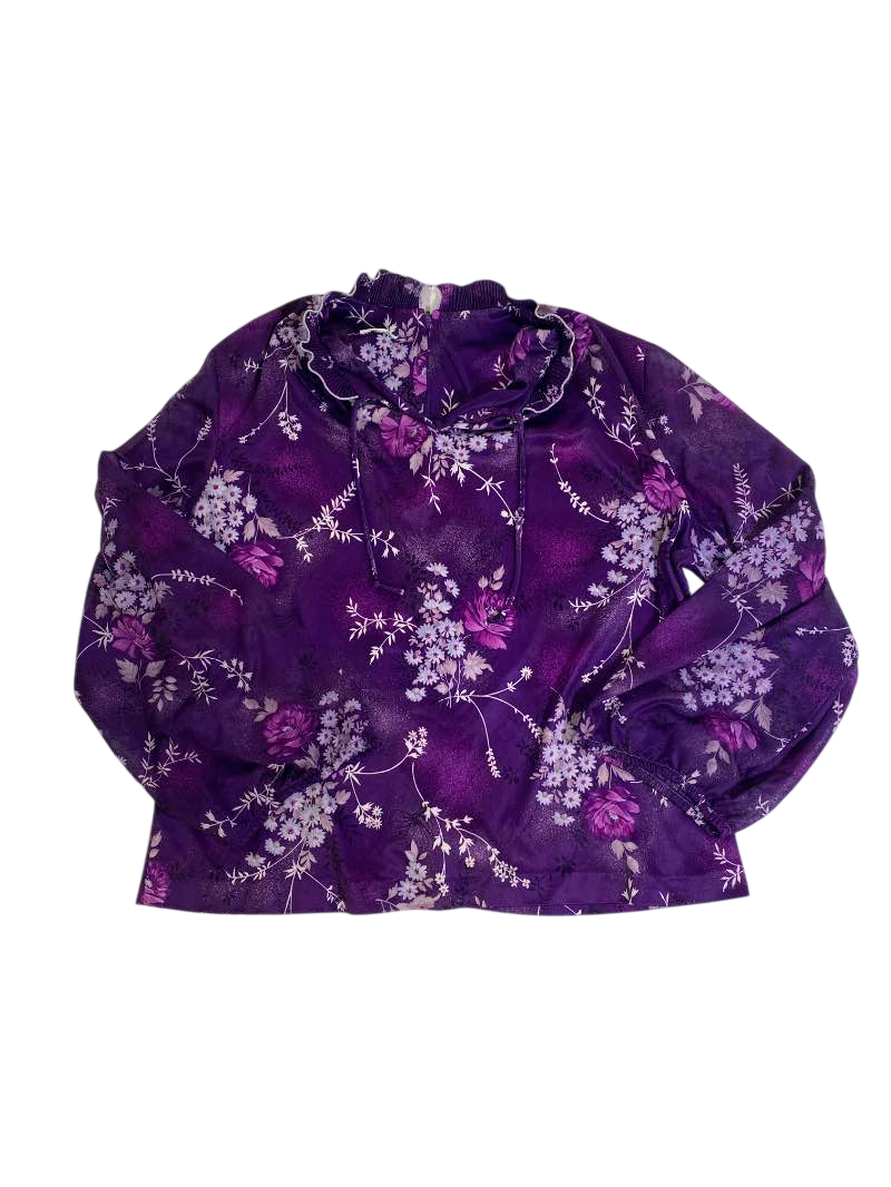 None Floral Blouse Vintage