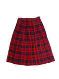 None Plaid Skirt Vintage