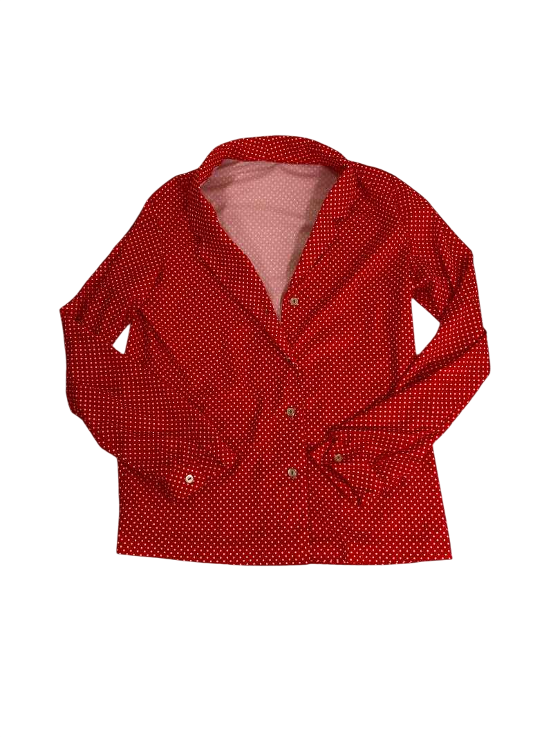 None Retro polka-dot blouse Vintage