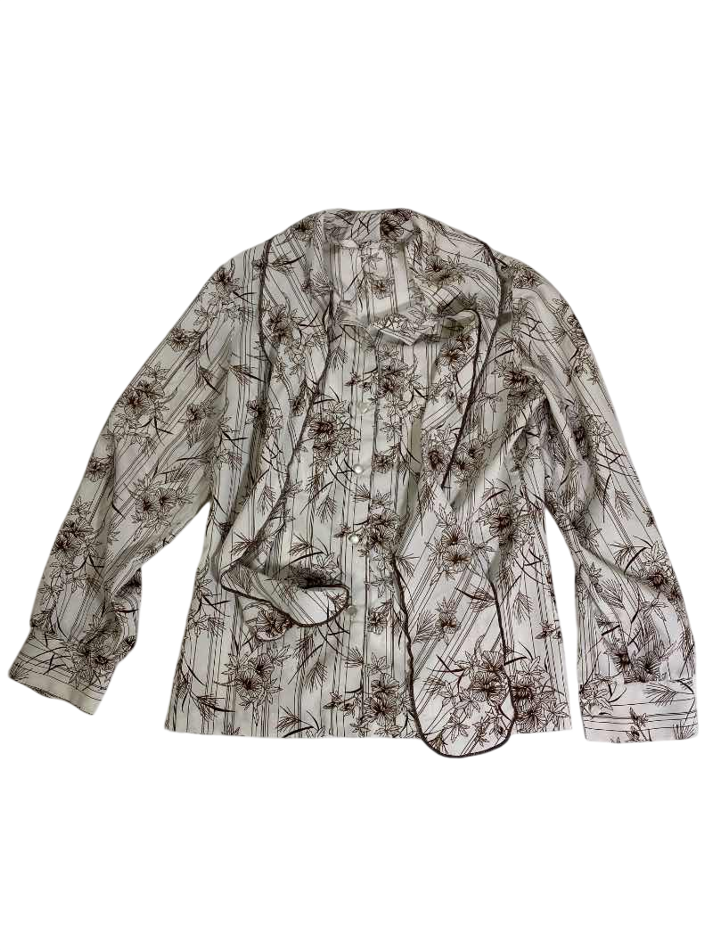 None Printed blouse Vintage