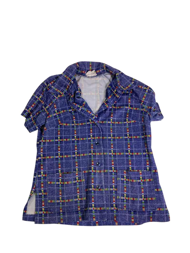 Shaker Shop Checkered Button-Down Shirt Vintage