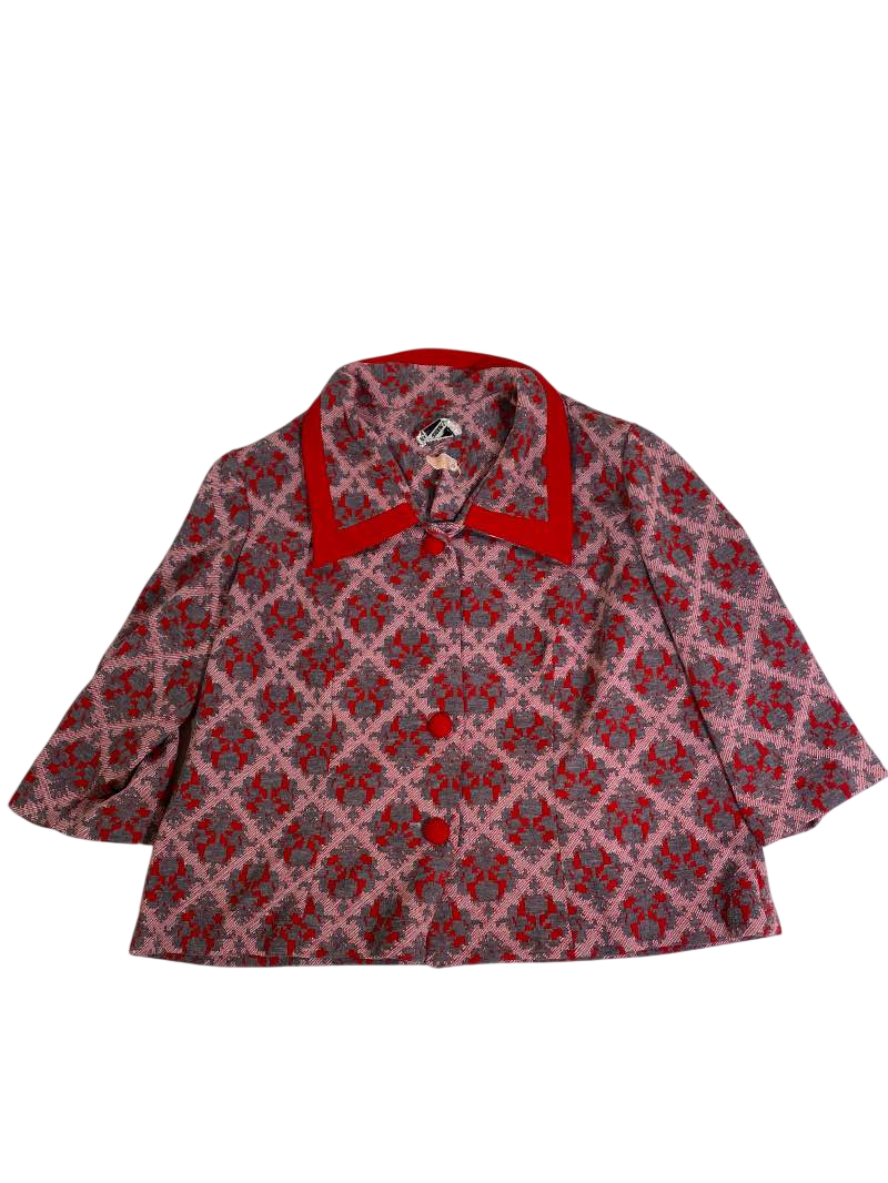 Gracie Square Orginal Vintage Patterned Jacket Vintage