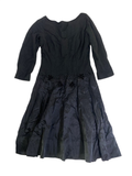 None Elegant Black Dress Vintage