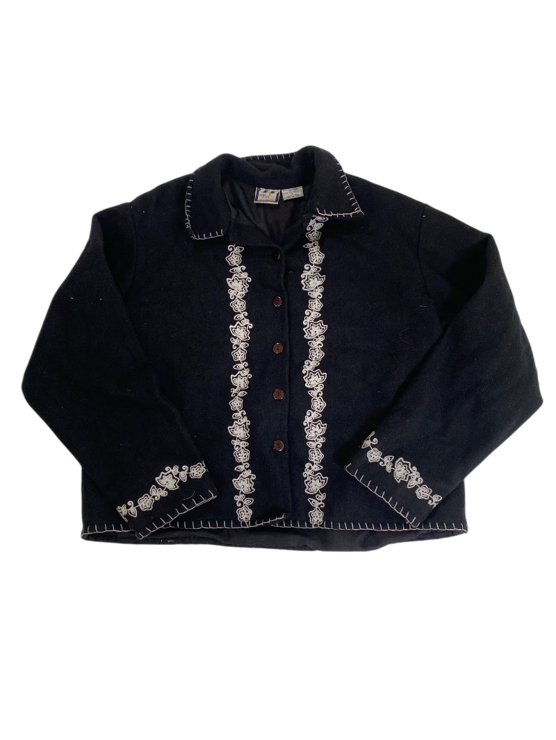 Take Two  Embroidered Cardigan Vintage