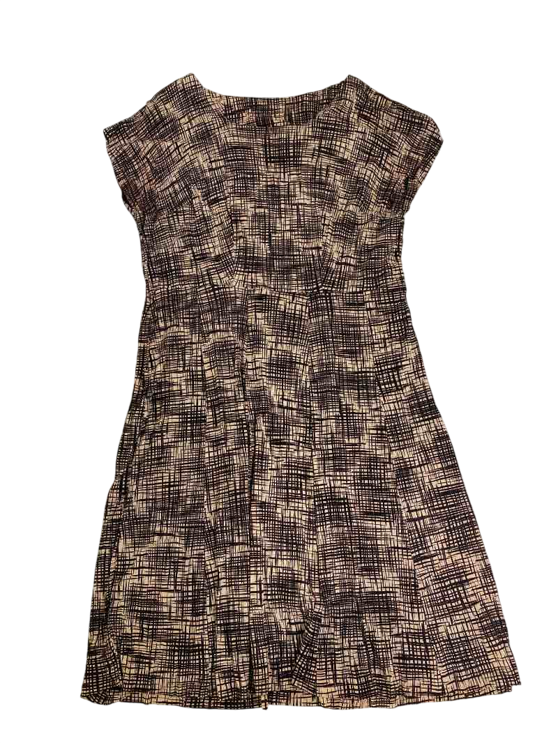 None Textured Shift Dress Vintage