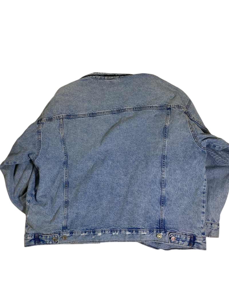 &Denim Button-Up Denim Jacket Outerwear