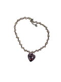 None Beaded Heart Necklace Jewelry