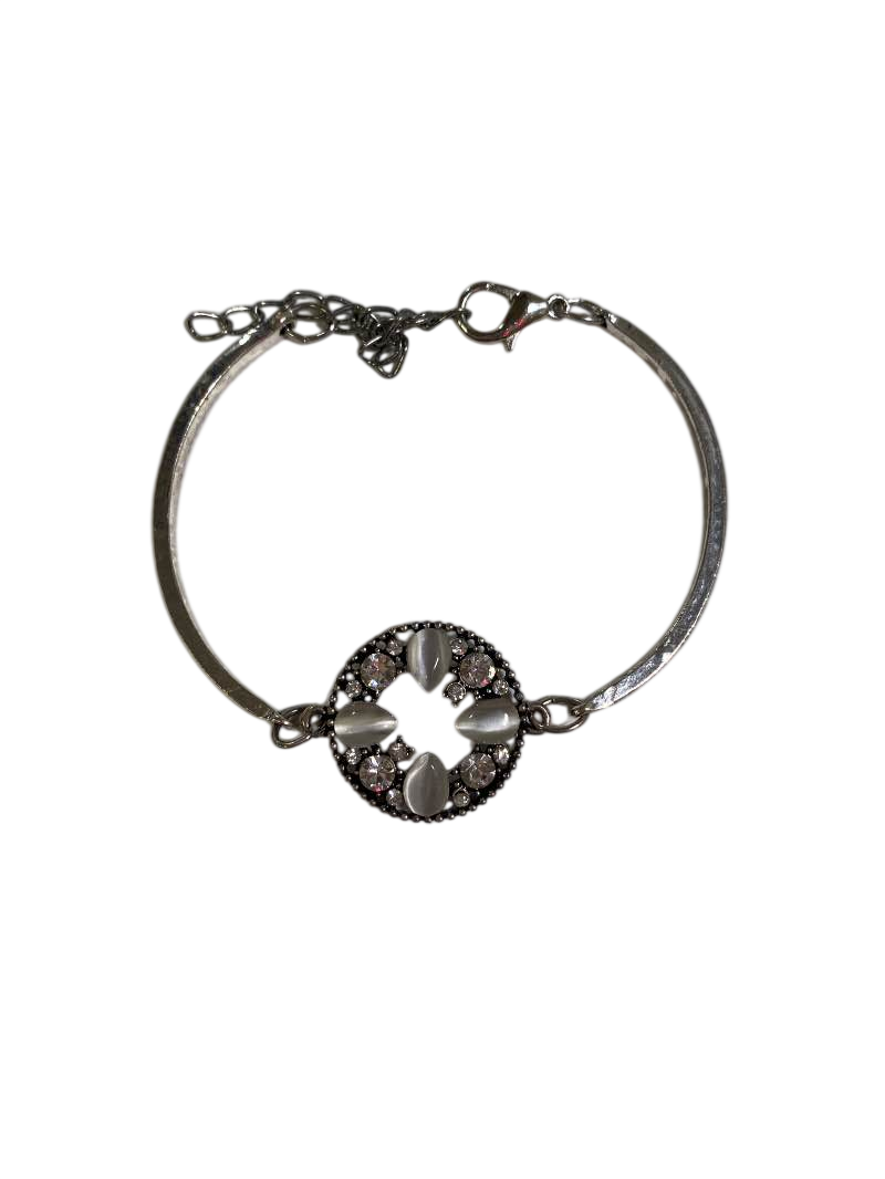None Crystal Accented Bracelet Jewelry