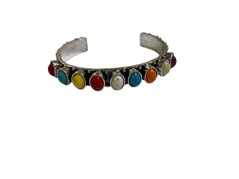 None Colorful stone cuff Jewelry