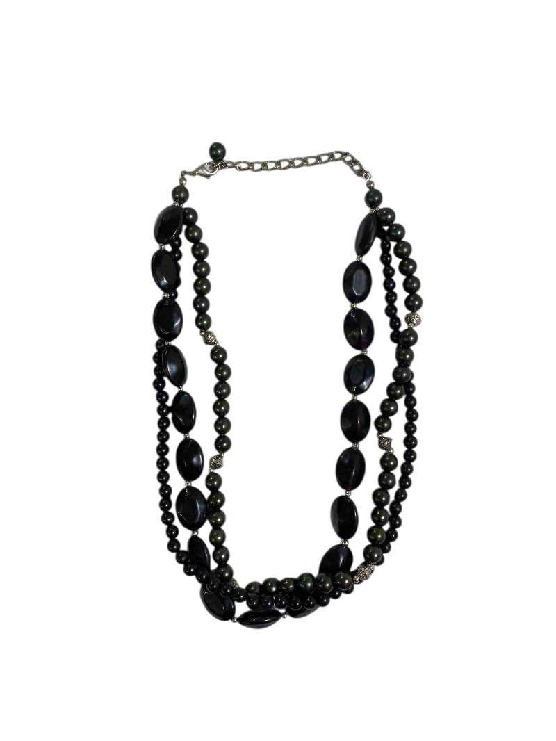 None Layered bead necklace Jewelry