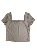 Second Skin Square neck top Short Sleeves