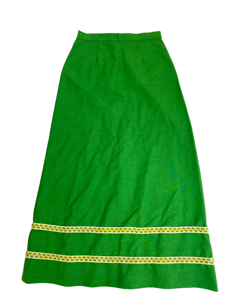 None Retro A-Line Skirt Vintage