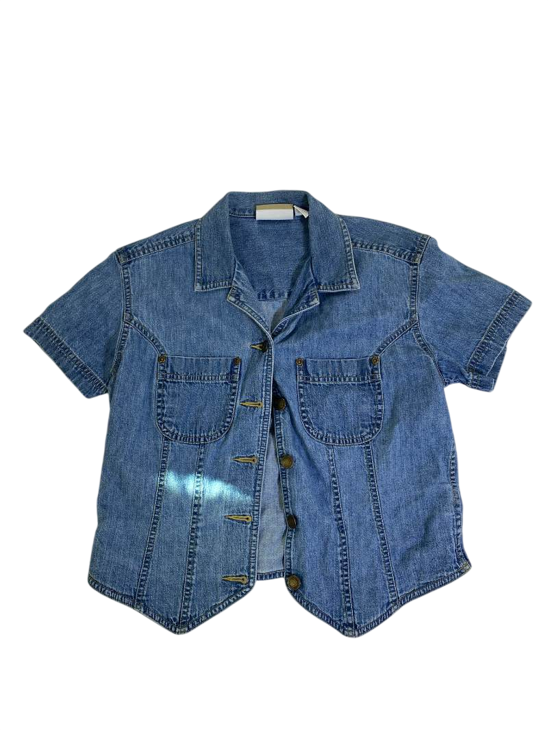 Liz Claiborne  Vintage Denim Blouse Vintage