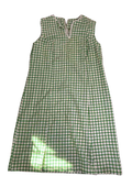 None Grid Pattern Dress Vintage