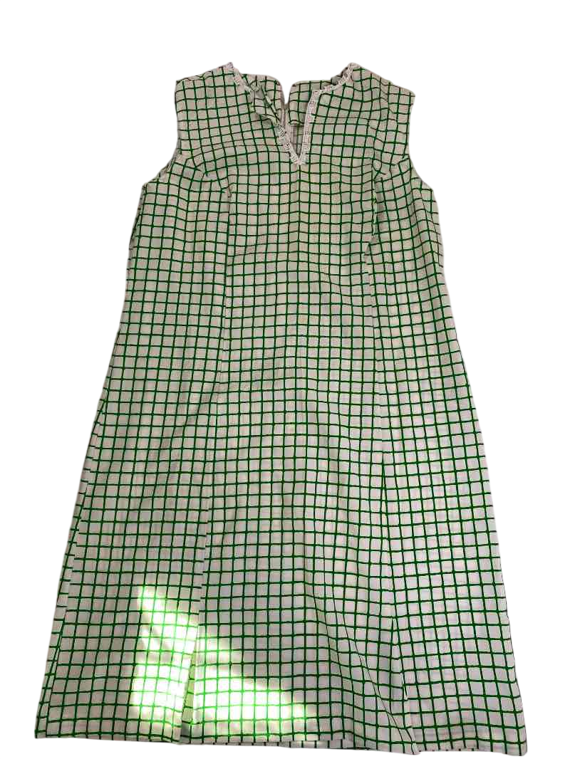 None Grid Pattern Dress Vintage