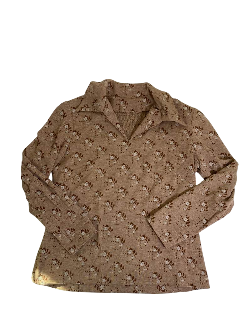 None Retro floral blouse Vintage